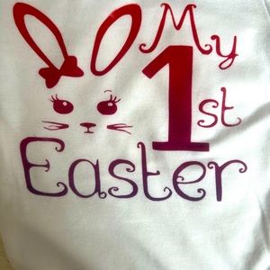 My 1st Easter customize bodysuit